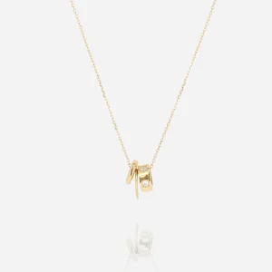 Collier acier doré Soraya, Zag