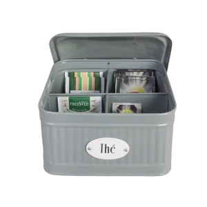 Boîte à Thé Hugo Verte avec Compartiments