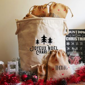 Hotte de Noël – Taille L – Sapins
