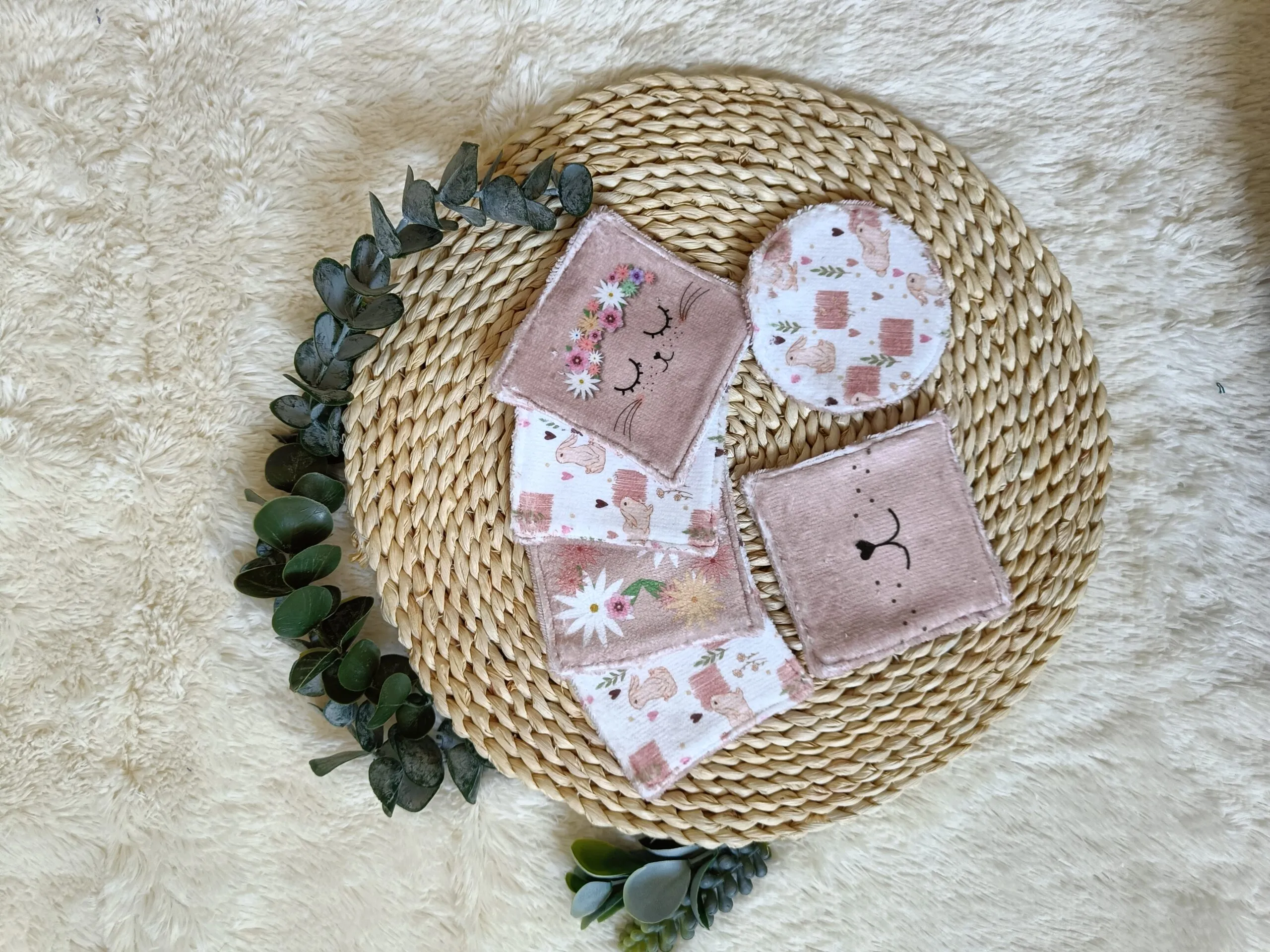 Gant de toilette et cotons réutilisables – Image 3