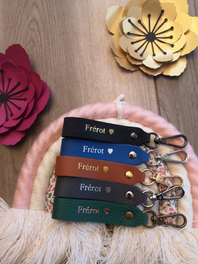 Porte clés en cuir Frérot