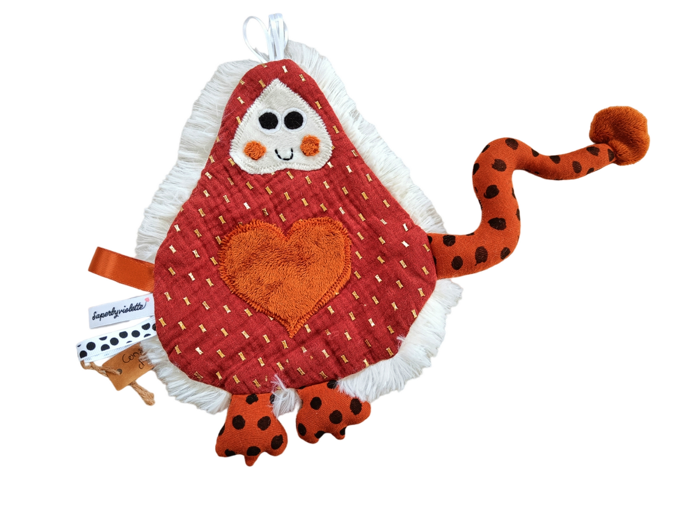 Doudou “Miss Papouillou” raplapla, personnalisable – Image 5