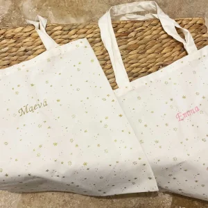 Tote Bag étoiles dorées personnalisé