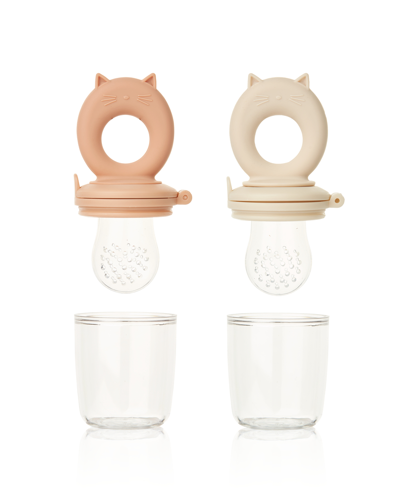 Lot de 2 Grignoteuses en Silicone – Nude – Image 2