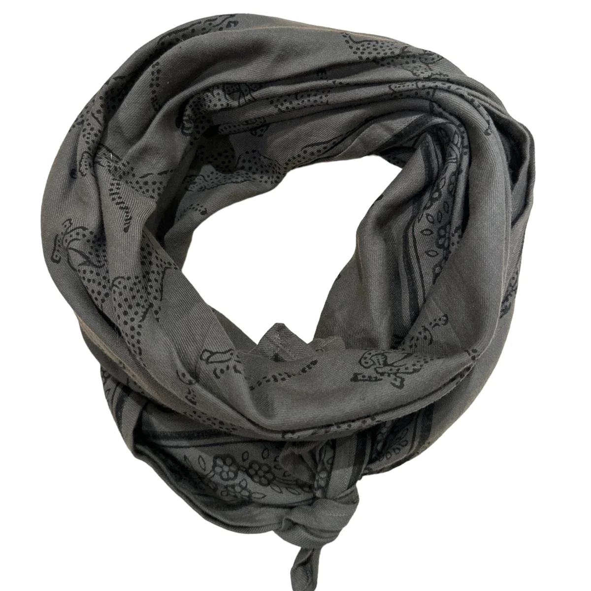 FOULARDS LEOPARD CHARBON – SO FAMILY – Image 2
